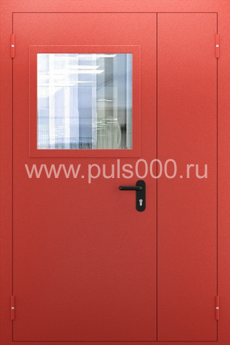 Стальная тамбурная противопожарная дверь со стеклом ТПД-5, цена 31 680 руб. Стальная тамбурная противопожарная дверь со стеклом ТПД-5, цена 31 680 руб.